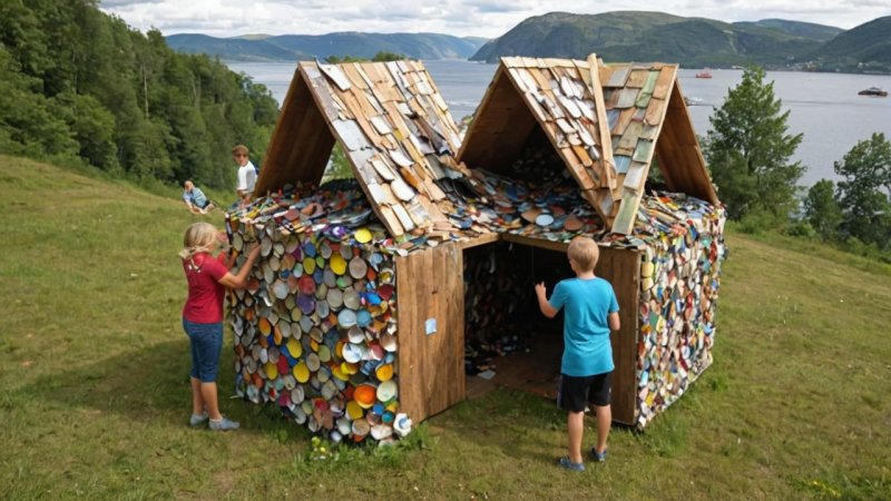 miljøvennlig kunst, norske kunstnere, miljøbevissthet, samfunnsengasjement, resirkulerte materialer