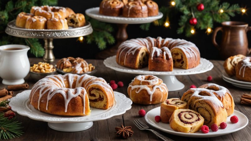 norske boller, tradisjonelle kaker, høytidsbakst, kulturelle tradisjoner, kanelboller, lussekatter, julekake, kransekake, bløtkake