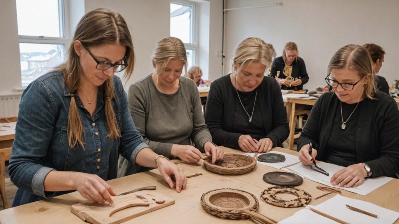 kreative verksteder, Norge, håndverk, bærekraft, samfunnsengasjement, håndverksferdigheter, tradisjonelt håndverk