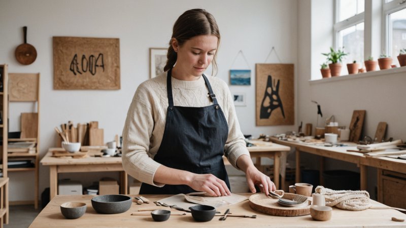bærekraftige praksiser, norsk kunsthåndverk, tradisjonelle metoder, moderne teknikker, samfunnsmessig påvirkning, kulturell betydning