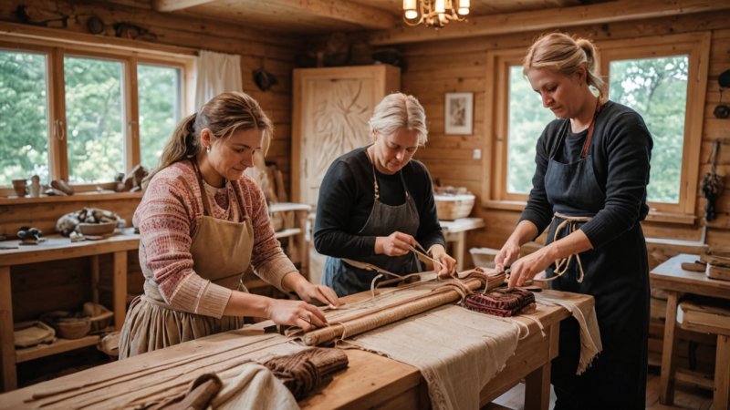 norsk håndverkskunst, lokale håndverkere, bærekraftige metoder, tradisjonelle metoder, kulturarv