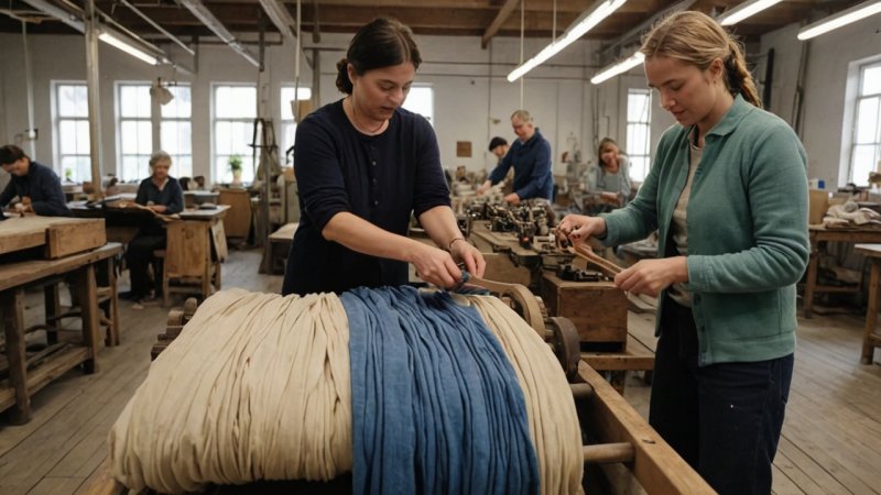 norsk tekstilproduksjon, lokale håndverkere, bærekraftig produksjon, kulturell betydning, samfunnspåvirkning