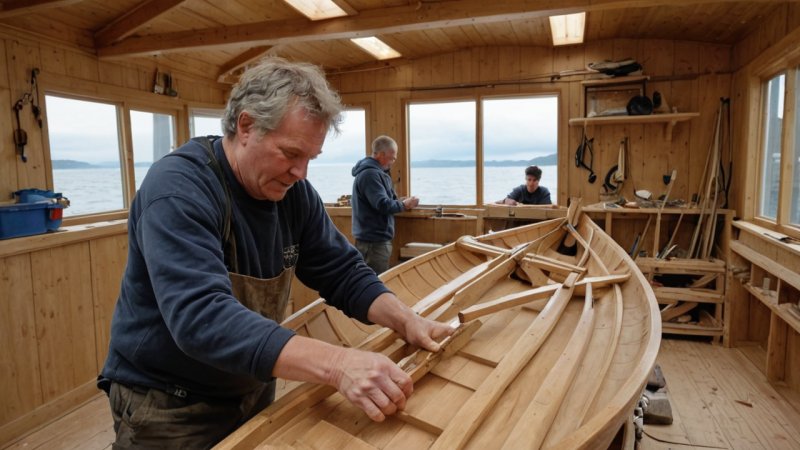 tradisjonell båtbygging, norsk kystkultur, lokale håndverkere, bærekraftige metoder, maritim arv