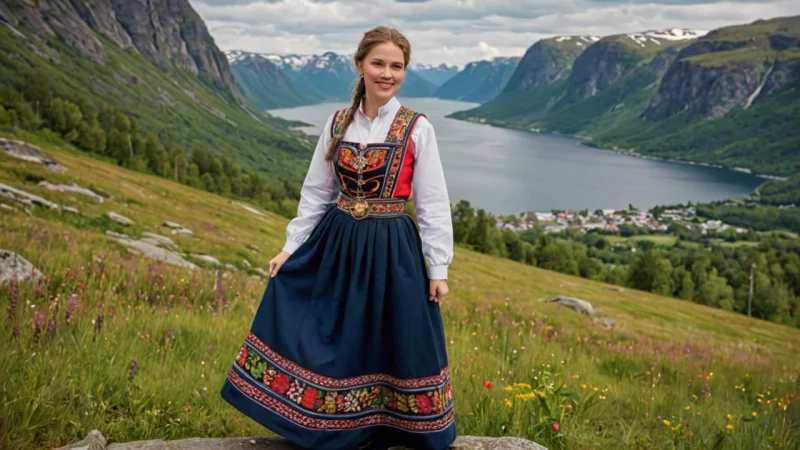 norsk bunad, tradisjonelt håndverk, kulturell arv, brodering, sying, bærekraftig mote, lokale håndverkere