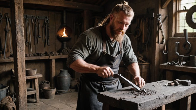 norsk metallbearbeiding, vikinghåndverk, industriell revolusjon, bærekraftig produksjon, lokale håndverkere, støtte lokale bedrifter