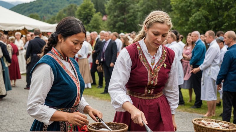 kulturell utveksling, samfunnsengasjement, lokale bedrifter, Norge, tradisjonelt håndverk, mangfold