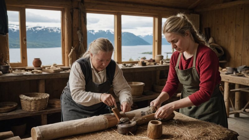 norsk håndverk, bærekraftige praksiser, lokale håndverkere, tradisjonelle metoder, kulturell betydning