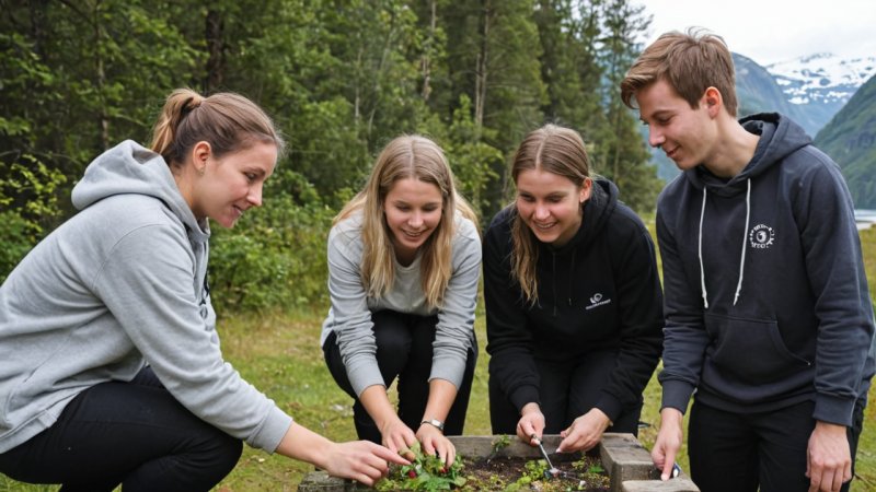 fellesskapsprosjekter, ungdomsengasjement, Norge, lokale initiativer, frivillighet