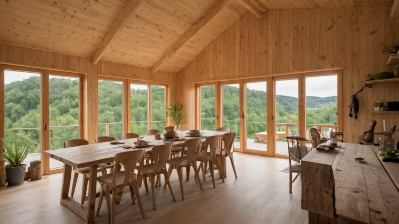 bærekraftig bygging, miljøvennlige praksiser, fornybare materialer, energisparende bygninger, lokalt håndverk