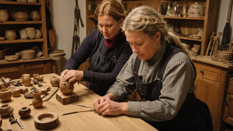norsk håndverk, kulturarv, lokal økonomi, bærekraftige praksiser, fellesskap, kreativitet i håndverk