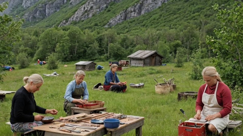 lokalt håndverk, Nord-Norge, støtte lokale kunstnere, samfunnsengasjement, workshops, kunstmarkeder