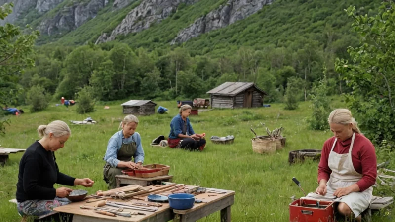 lokalt håndverk, Nord-Norge, støtte lokale kunstnere, samfunnsengasjement, workshops, kunstmarkeder