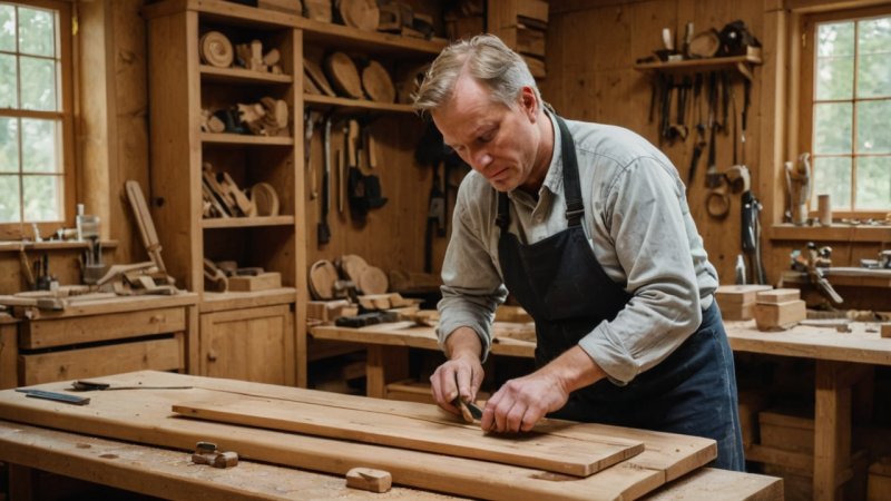 norsk trehåndverk, tradisjonelt håndverk, lokale kunstnere, bærekraftige metoder, støtte lokale bedrifter