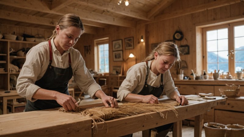 norsk håndverk, bærekraftig design, lokale håndverkere, håndverksferdigheter, samfunnsstøtte