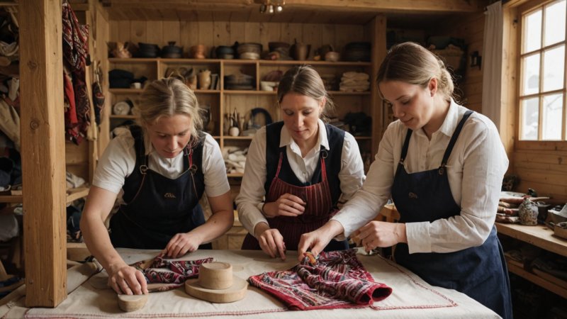 norsk håndverk, lokale håndverkere, bærekraftig produksjon, kulturarv, samfunnspåvirkning