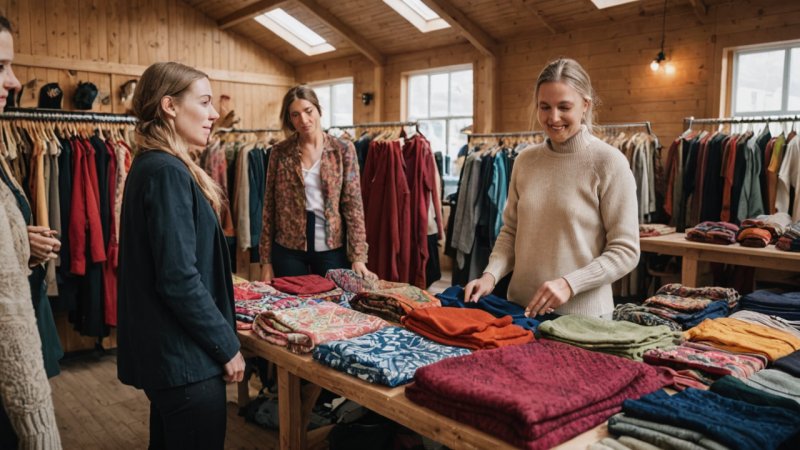 bærekraftig mote, lokale håndverkere, etisk produksjon, Norge, miljøvennlige klær, tekstil resirkulering, samfunnsengasjement