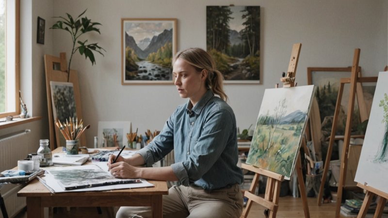 norske kunstnere, kunstnerisk uttrykk, kreativ prosess, lokal kultur, inspirasjon i kunst
