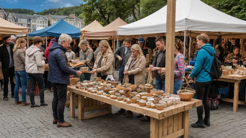 Bergen håndverk, naturinspirert kunst, tradisjonelt håndverk, bærekraftige praksiser, lokale kunstnere