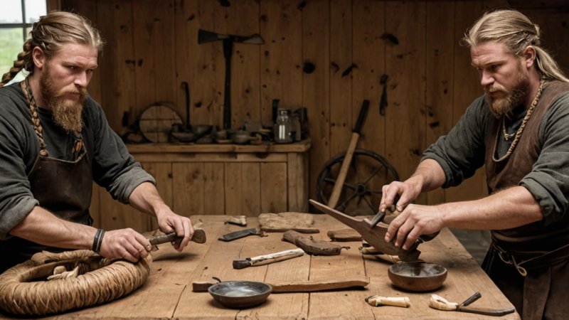 Vikingtiden, håndverk, norske håndverkere, kulturarv, bærekraftige praksiser, lokal støtte