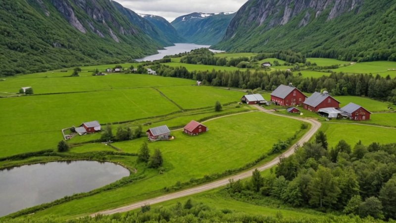norsk bærekraftig landbruk, økologisk landbruk, tradisjonelt landbruk, miljøpåvirkning, lokale samfunn