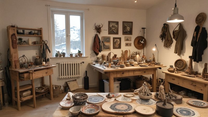 norsk håndverk, lokale kunstnere, bærekraftig produksjon, støtte lokale bedrifter, kulturell betydning, tradisjonelle teknikker