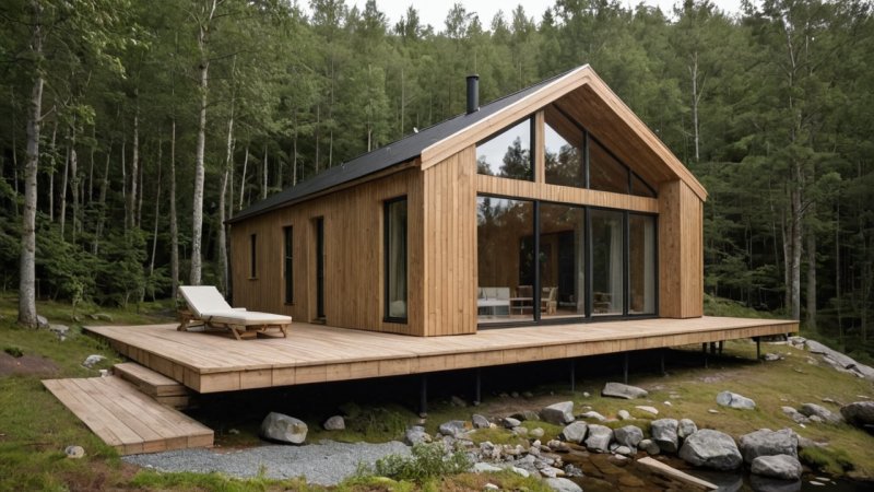 naturlige ressurser, norsk arkitektur, bærekraftig bygging, lokale materialer, samfunnspåvirkning