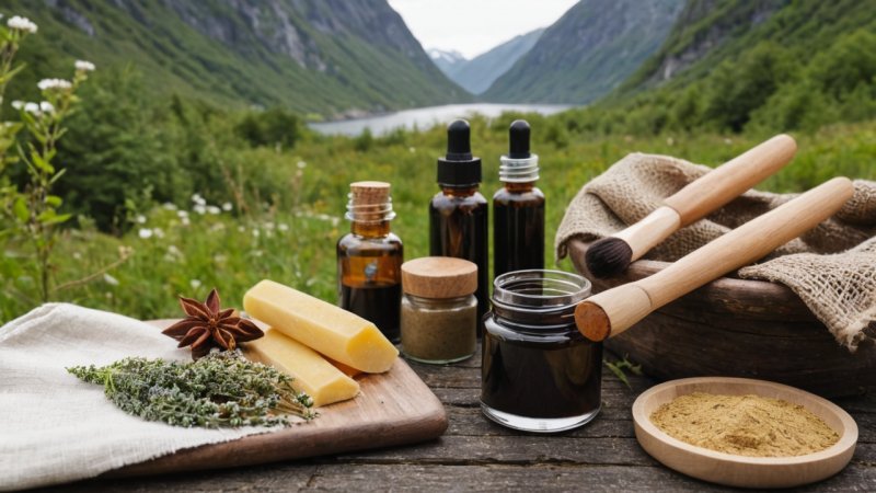 norsk kosmetikk, lokale kunstnere, bærekraftige metoder, kulturell arv