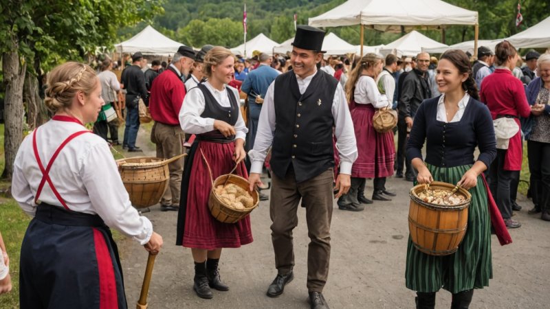 Ringerike, kulturfestival, lokale håndverkere, tradisjonell mat, samfunnsarrangement, norsk historie