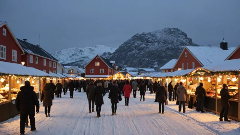 Harstad vintermarked, lokale håndverkere, økologisk mat, bærekraftige praksiser, fellesskapsbygging, kulturelle opplevelser