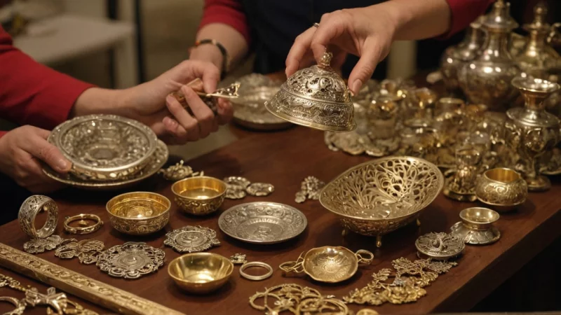 sølv, gull, norsk håndverk, tradisjonelle metoder, lokale håndverkere, kulturell betydning, bærekraftige praksiser