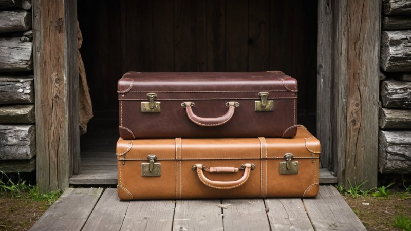 tradisjonelle håndlagde kofferter, lær vs tre kofferter, norsk håndverk, bærekraftige materialer, kulturarv