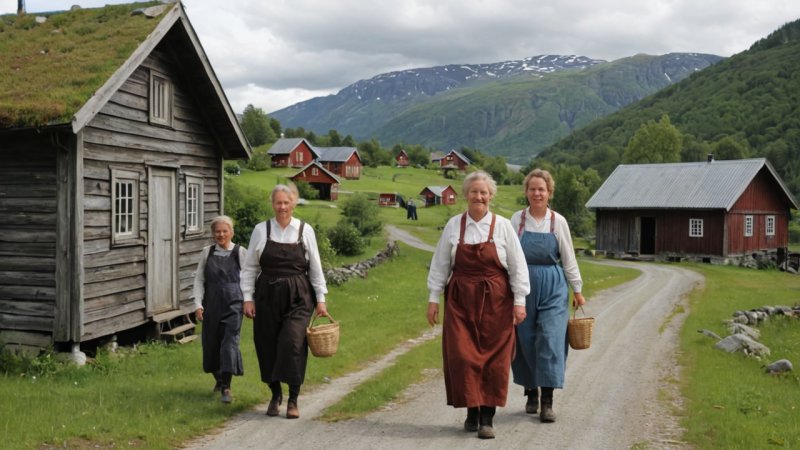 historiske fellesskapsprosjekter, norsk kulturarv, lokale håndverkere, kulturell betydning, bygdeutvikling