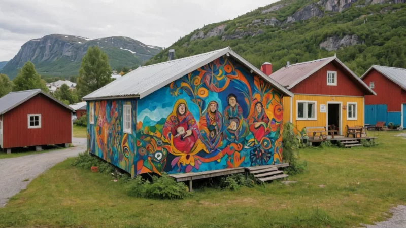 norske kunstnere, lokalsamfunn, bærekraftige praksiser, lokal kultur, kunstprosjekter