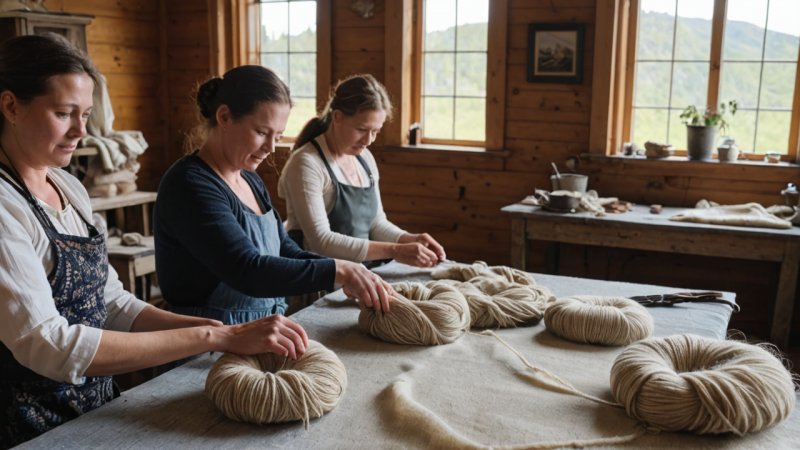 norsk ull, lokal håndverk, bærekraftig produksjon, kulturell betydning, samfunnspåvirkning