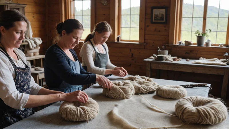 norsk ull, lokal håndverk, bærekraftig produksjon, kulturell betydning, samfunnspåvirkning