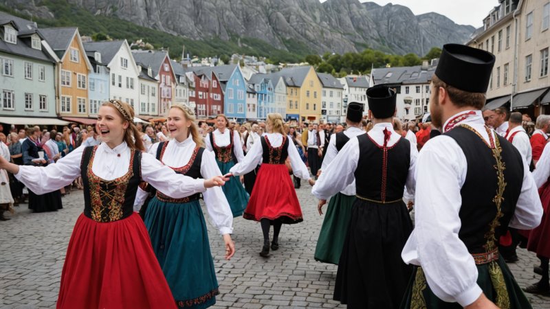 folkedans festival, Ålesund, norsk kultur, lokale håndverkere, samfunnsinnvirkning, bærekraftige praksiser, tradisjonell musikk