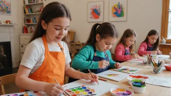 kunstneriske workshops for barn, lokal kunst, kreativitet, fellesskap, bærekraftige praksiser