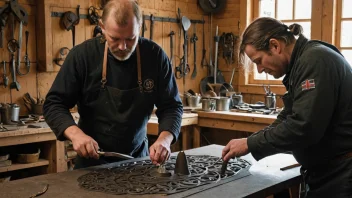 norsk metallarbeid, lokale kunstnere, bærekraftige metoder, kulturell arv, tradisjonelt håndverk