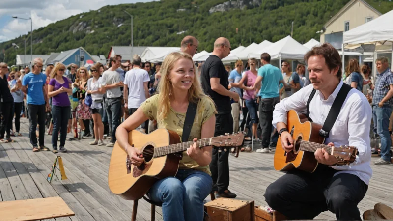 kunstfestival, musikkfestival, lokale kunstnere, Harstad, Norge, kulturell feiring, lokalt arrangement