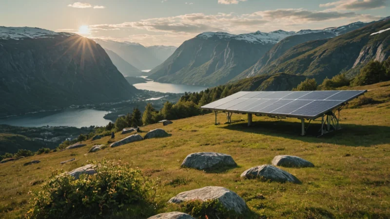 solenergi, fornybare ressurser, bærekraft, lokal økonomi, Norge