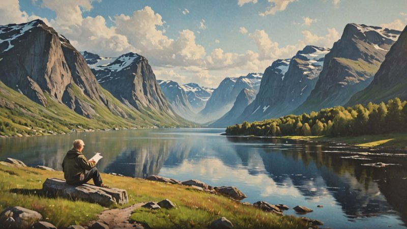 norske kunstnere, kunstnerisk utvikling, kreativ prosess, tradisjon og modernitet, naturinspirasjon, samfunnspåvirkning, digital kunst