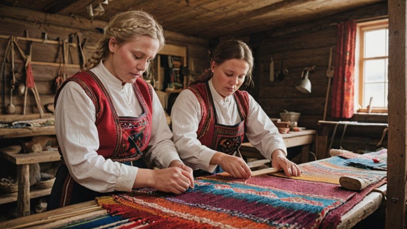 norsk veving, lokale kunstnere, bærekraftige tekstiler, kulturell arv, håndverk