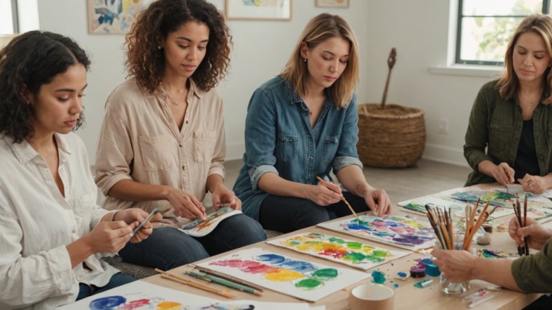 kunstterapi, kunstneriske workshops, rehabilitering gjennom kunst, mental helse, fellesskapshelbredelse